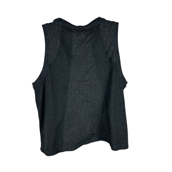Members Mark Soft Rib Tank Top Charcoal Gray Size L Polyester/Spandex Blend - Picture 2 of 3